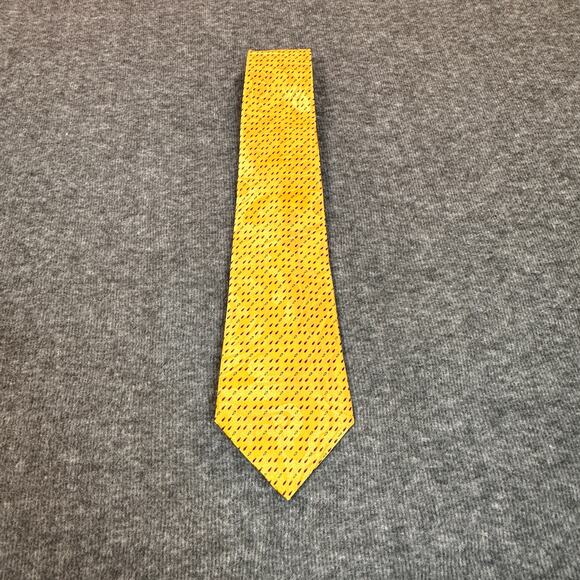 Gospitality Mens Tie Gold with Red Fish Soul Winning Polyester Business NeckTie - Picture 1 of 6